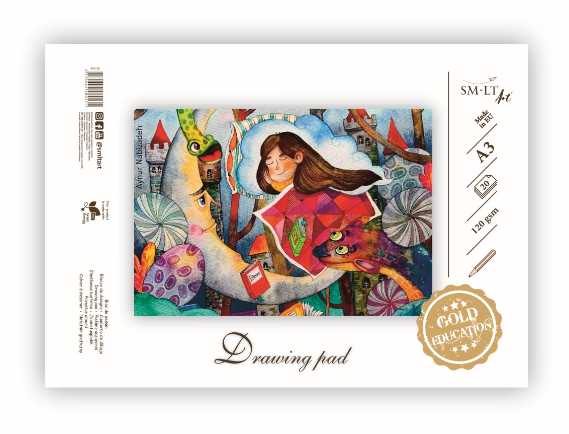 Zīmēšanas albums SMLT A3 formāts, 20