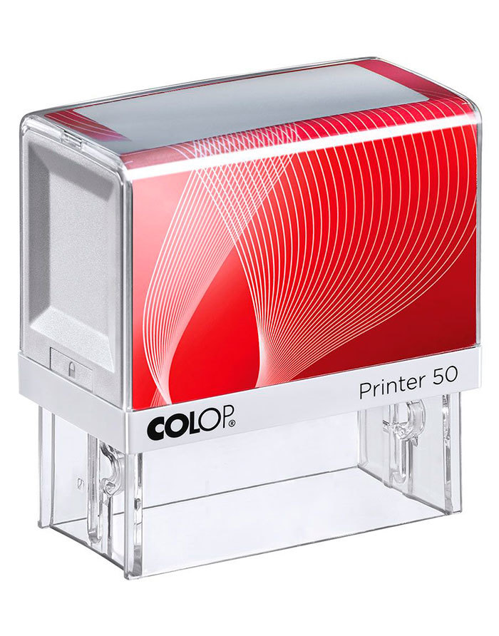 Zīmogs COLOP Printer C50, melns korpuss
