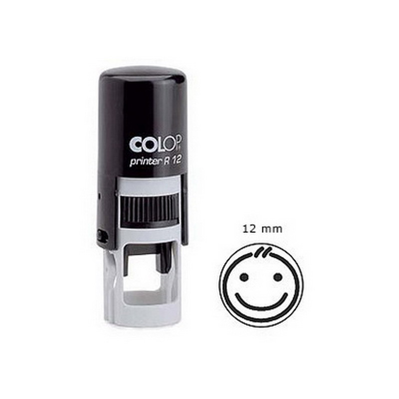 Zīmogs COLOP Printer R12, melns korpuss