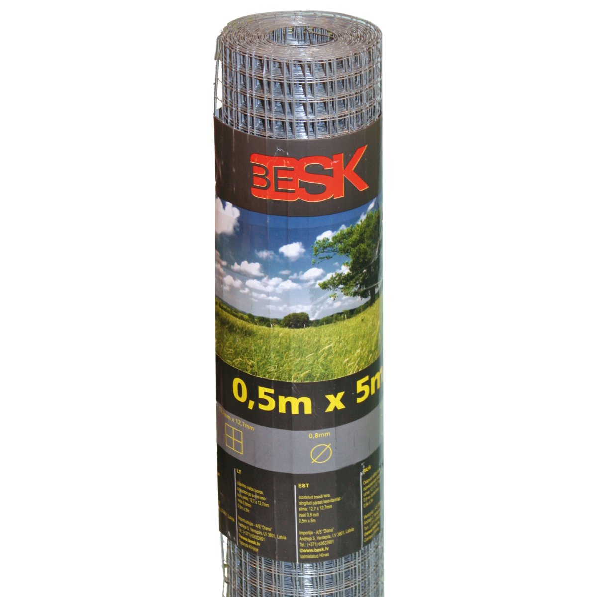 Besk Žogs lodēts stieples 0.5mx5m