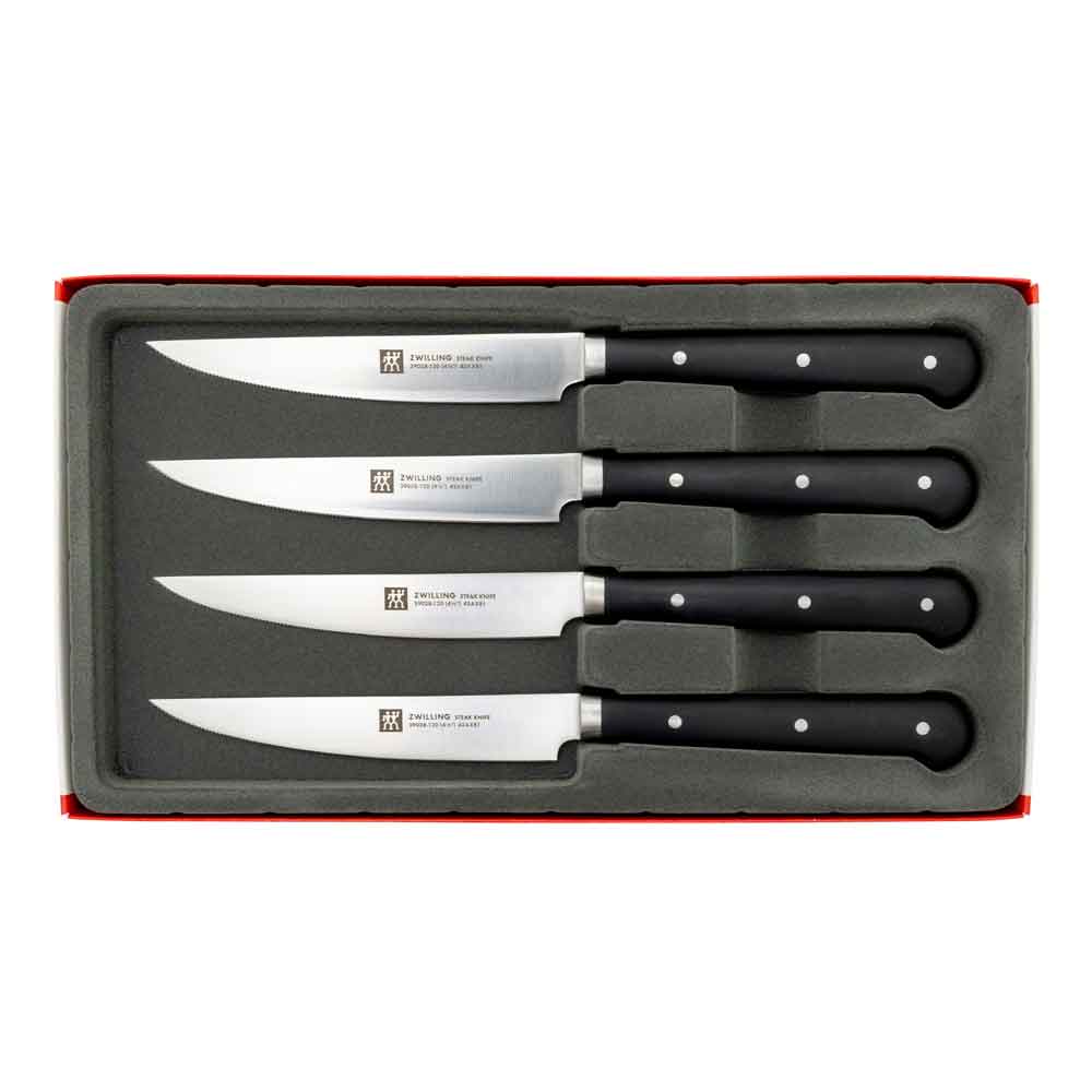 Zwilling komplekts 4 zobainu steiku nazi
